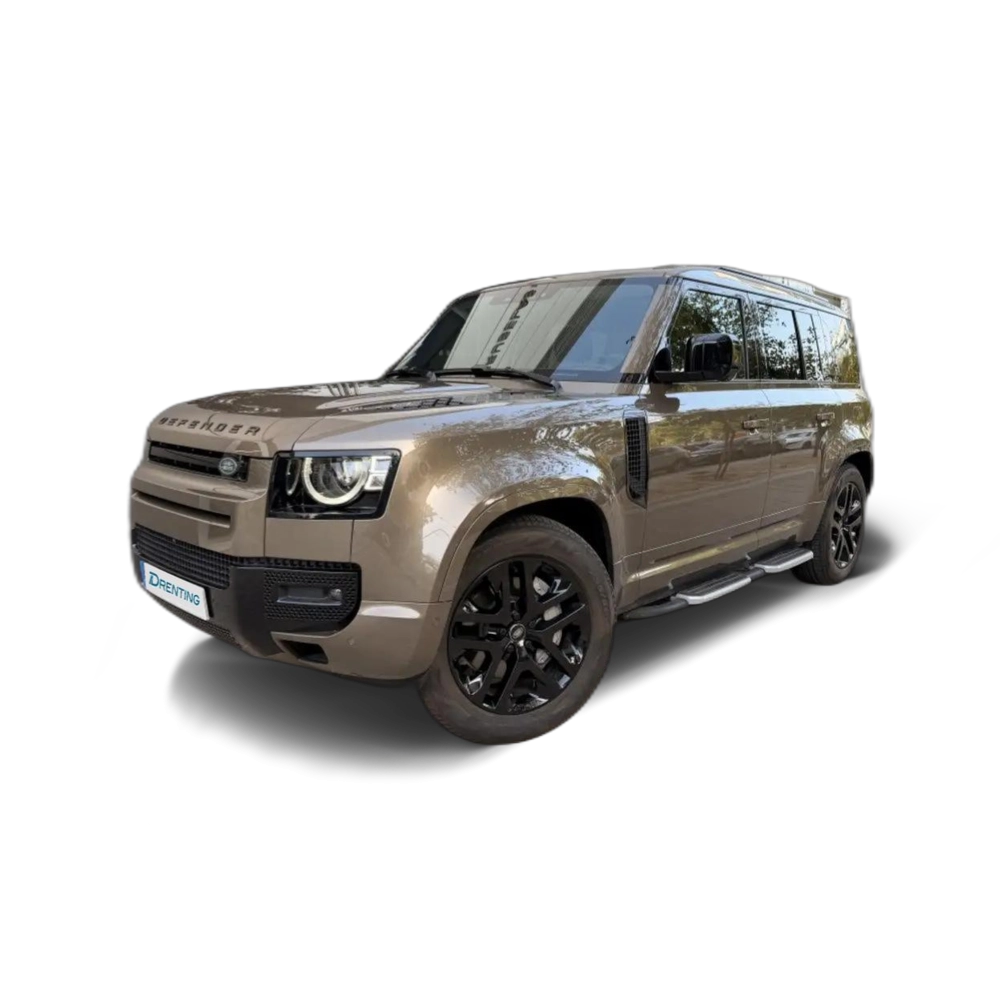 Renting Land Rover Defender 110 2.0 Si4 PHEV XS Edition AWD Aut. 404 Marrón