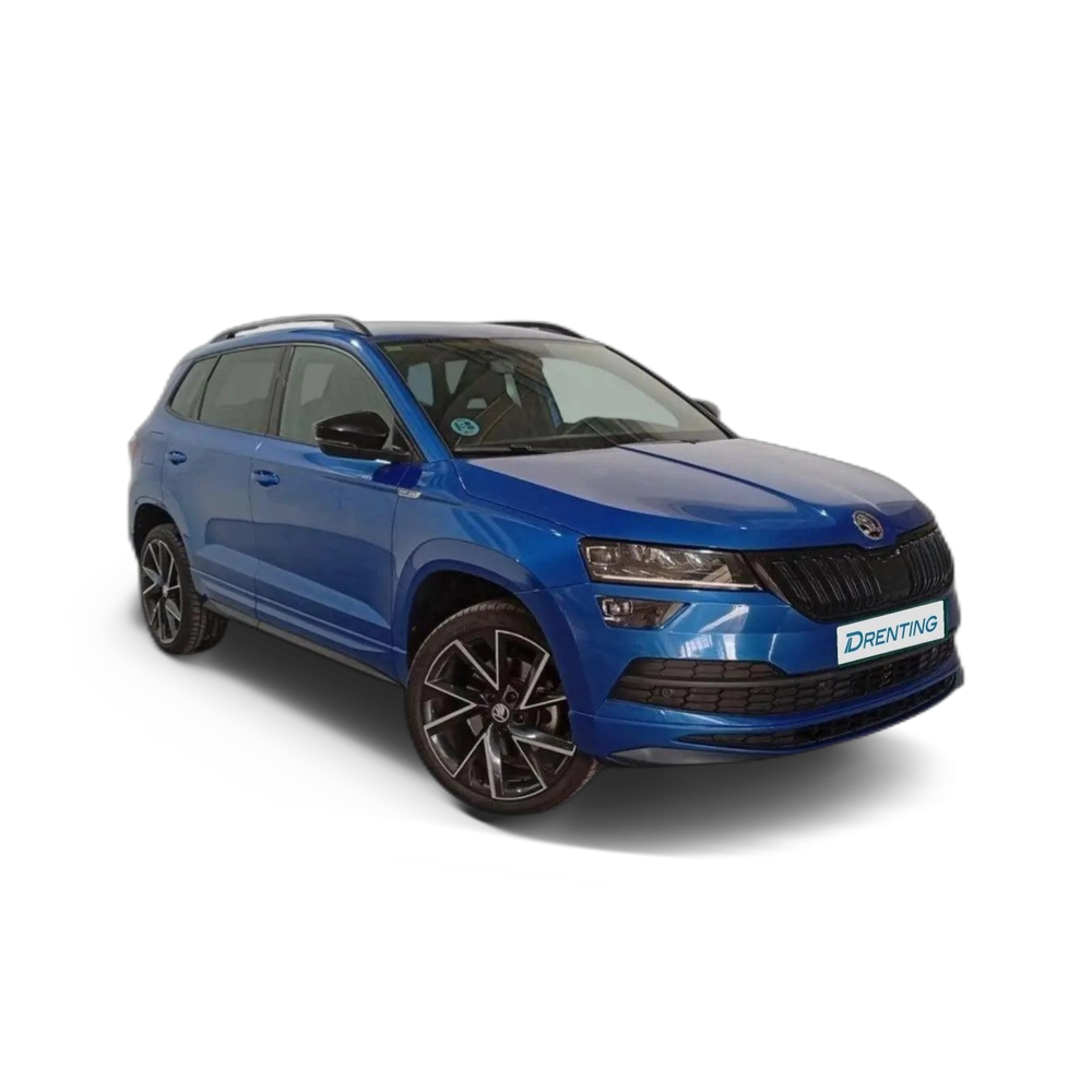 Renting Skoda Karoq 2.0TDI AdBlue Sportline 110kW Azul