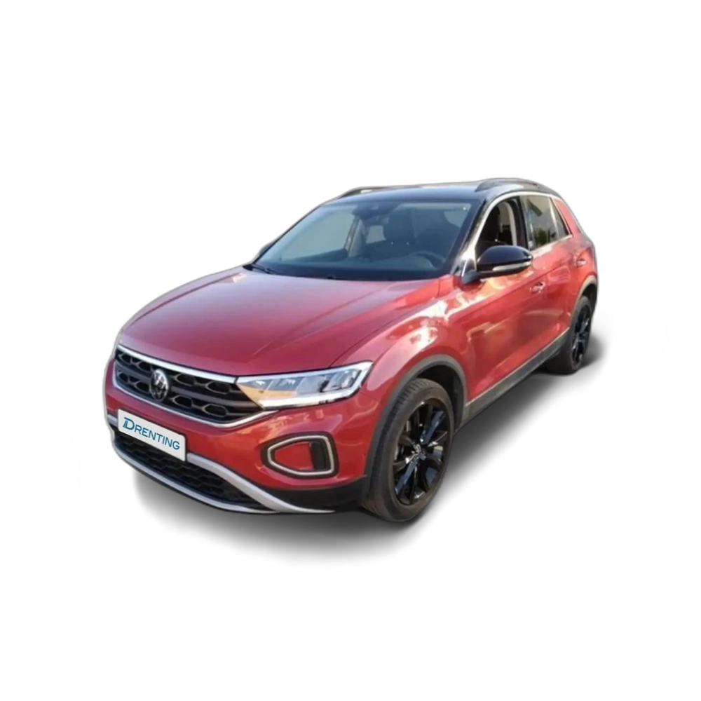 Renting Volkswagen T-Roc Dark 1.0 TSI 81 kW (110 CV) Rojo