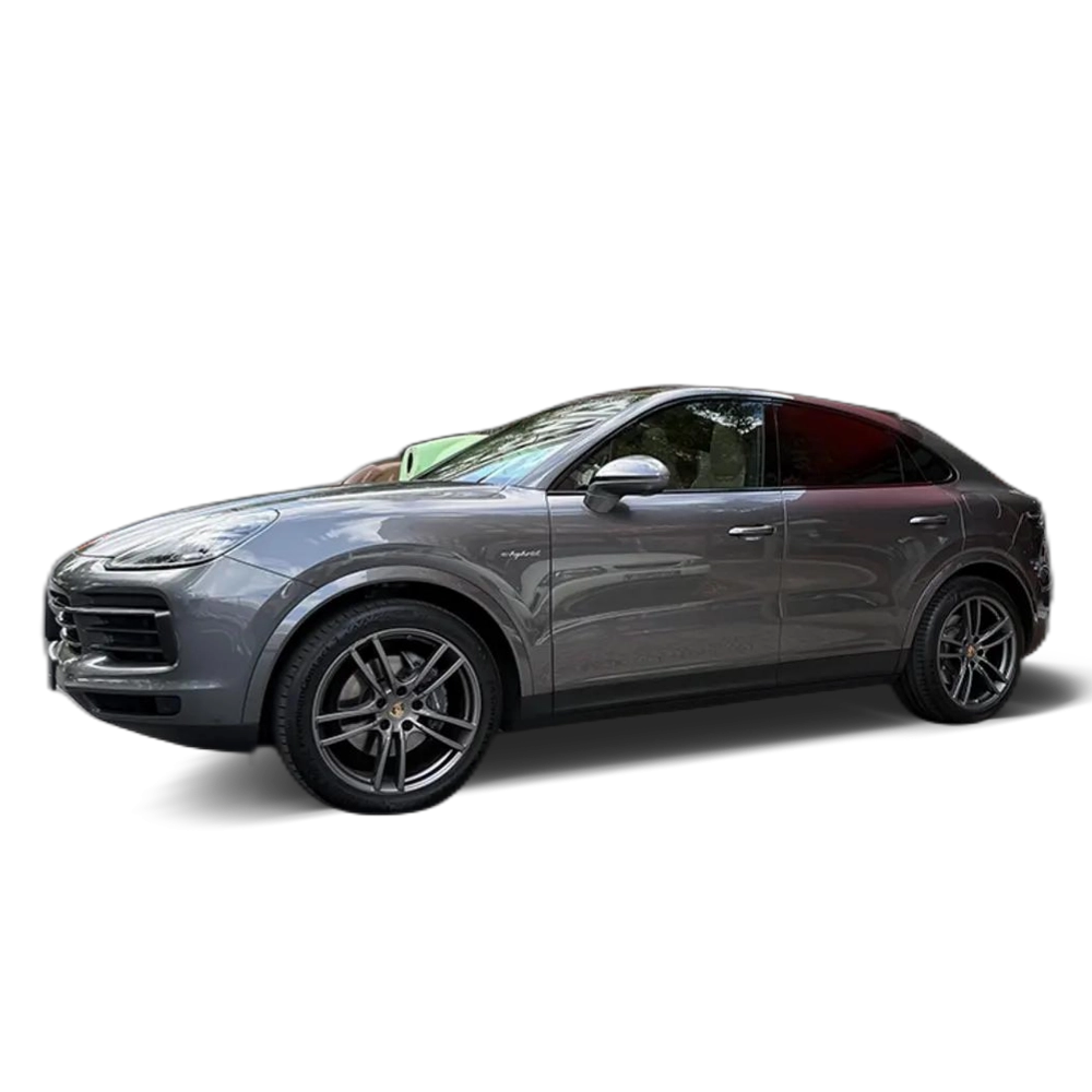 Renting Porsche Cayenne E-Hybrid Platinum Edition Coupé Aut. Gris