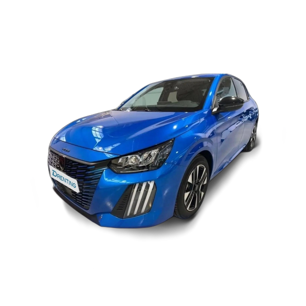 Renting Peugeot 208 Gasolina 100 S&amp;S 6 Vel. MAN Allure Azul
