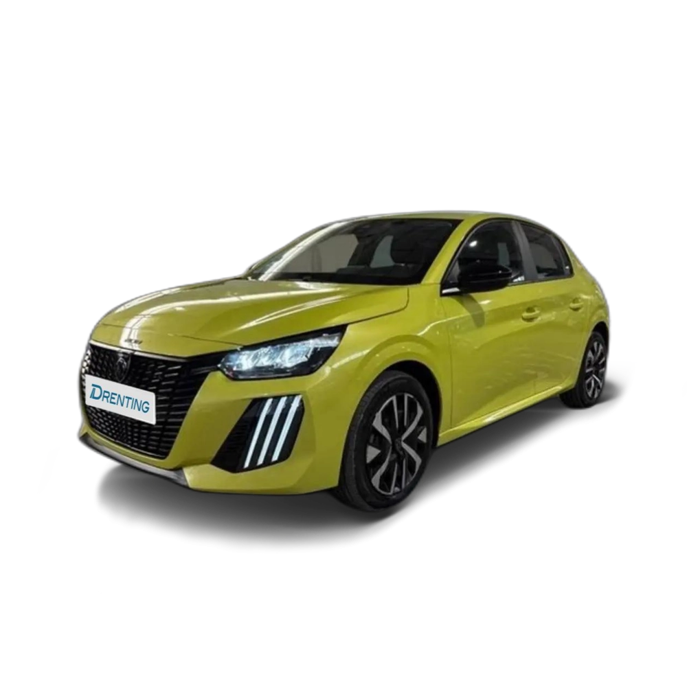 Renting Peugeot 208 HYBRID 100 eDCS6 Active Marrón