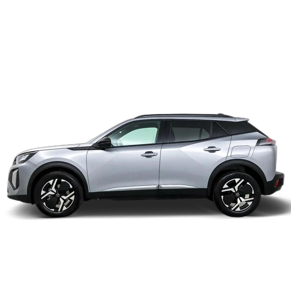 Renting Peugeot 2008 Hybrid 136 Allure eDCS6 Plateado