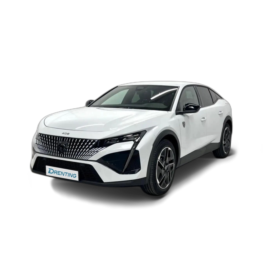 Renting Peugeot 408 Hybrid 225 GT e-EAT8 Blanco