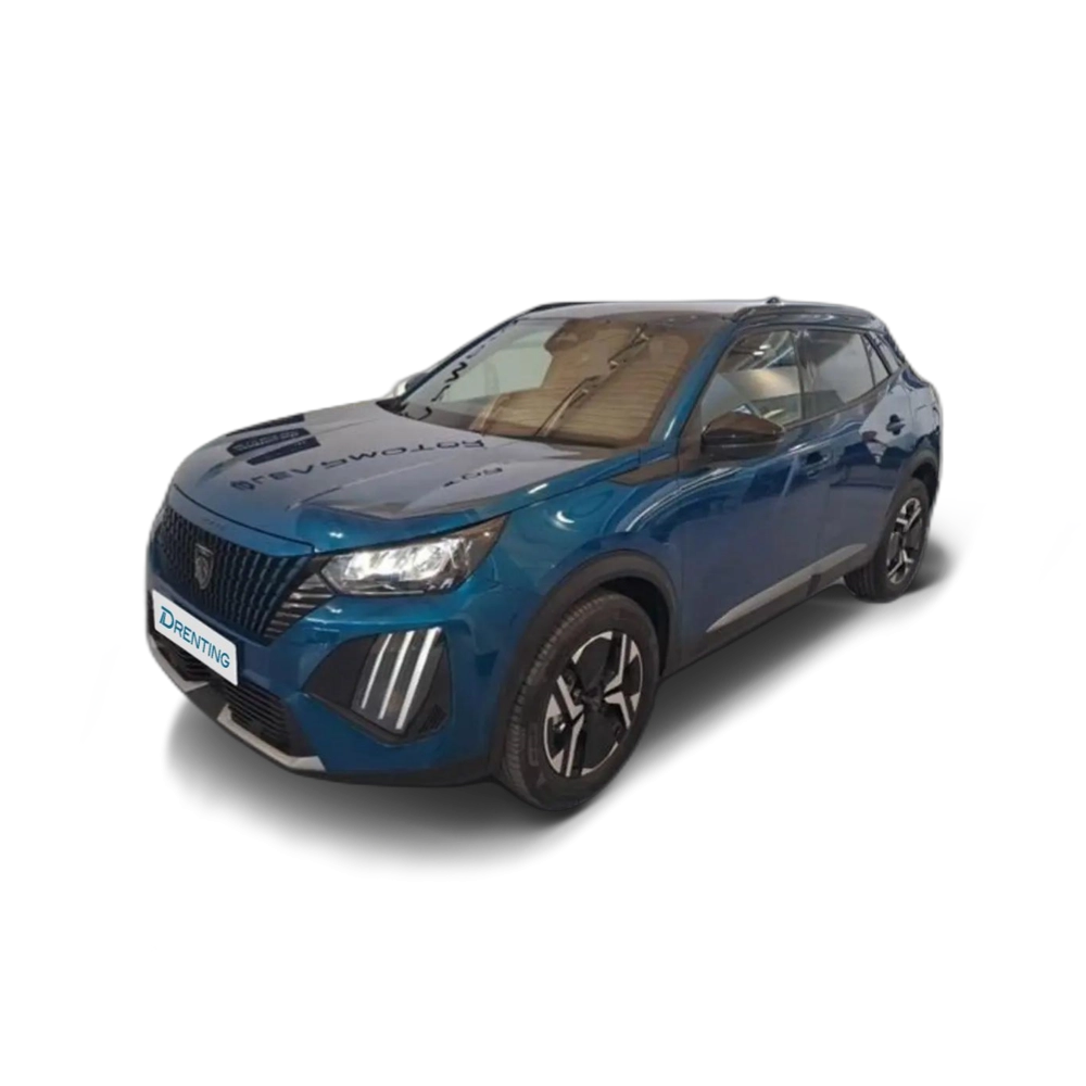 Renting Peugeot 2008 Hybrid Allure eDCS6 145 Azul