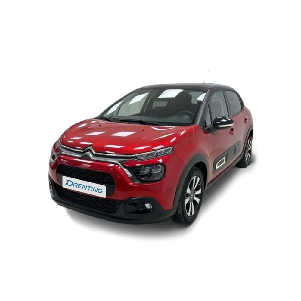 Renting Citroen C3 PureTech 60KW (83CV) Max Rojo