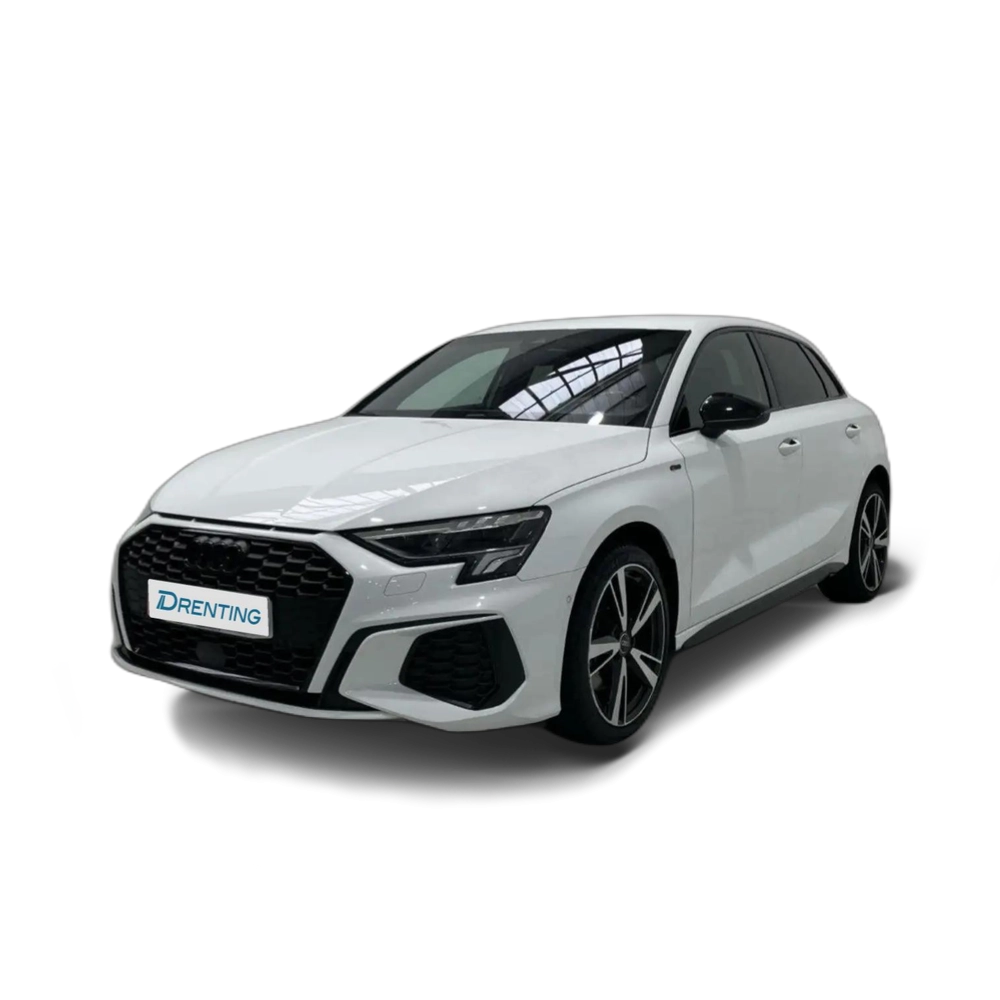 Renting Audi A3 Sportback 30TDI Black line S tronic Blanco