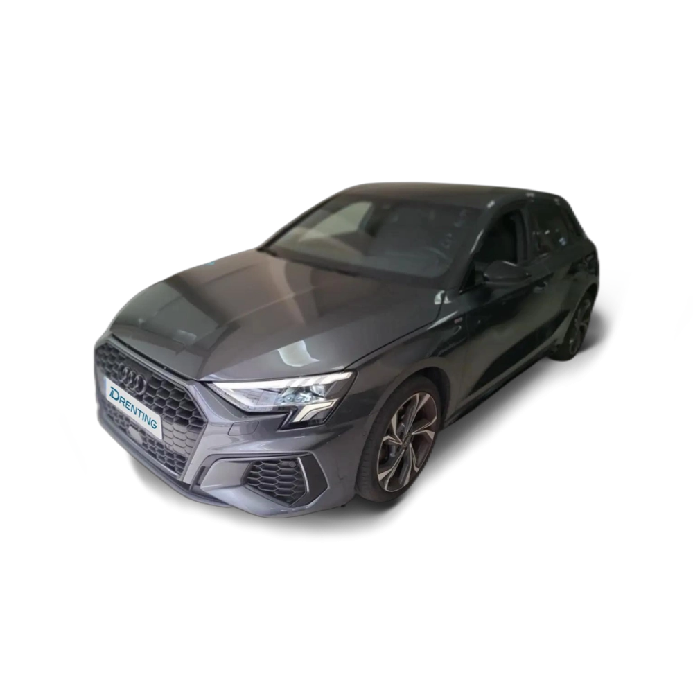 Renting Audi A3 Sportback 30TDI Black line S tronic Gris