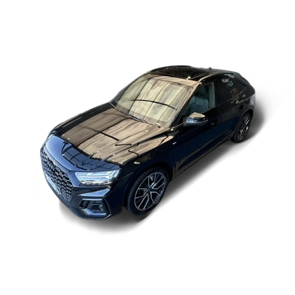Renting Audi Q5 Sportback 35 TDI Black line S tronic Negro