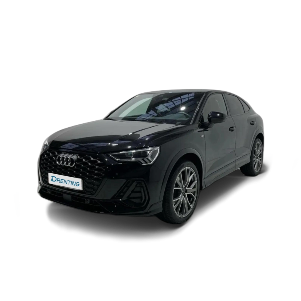 Renting Audi Q3 Sportback 35 TFSI Black line S tronic Negro