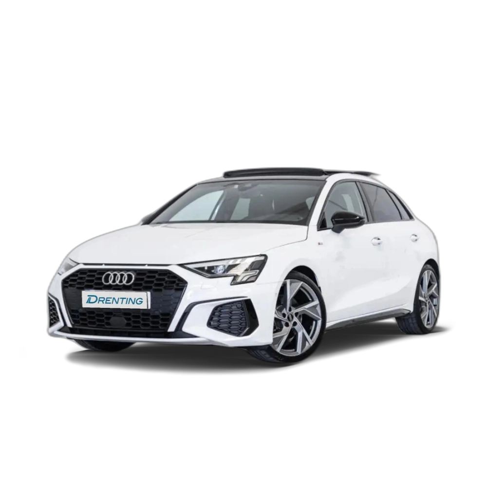 Renting Audi A3 Sportback 35TDI Black line S tronic Blanco