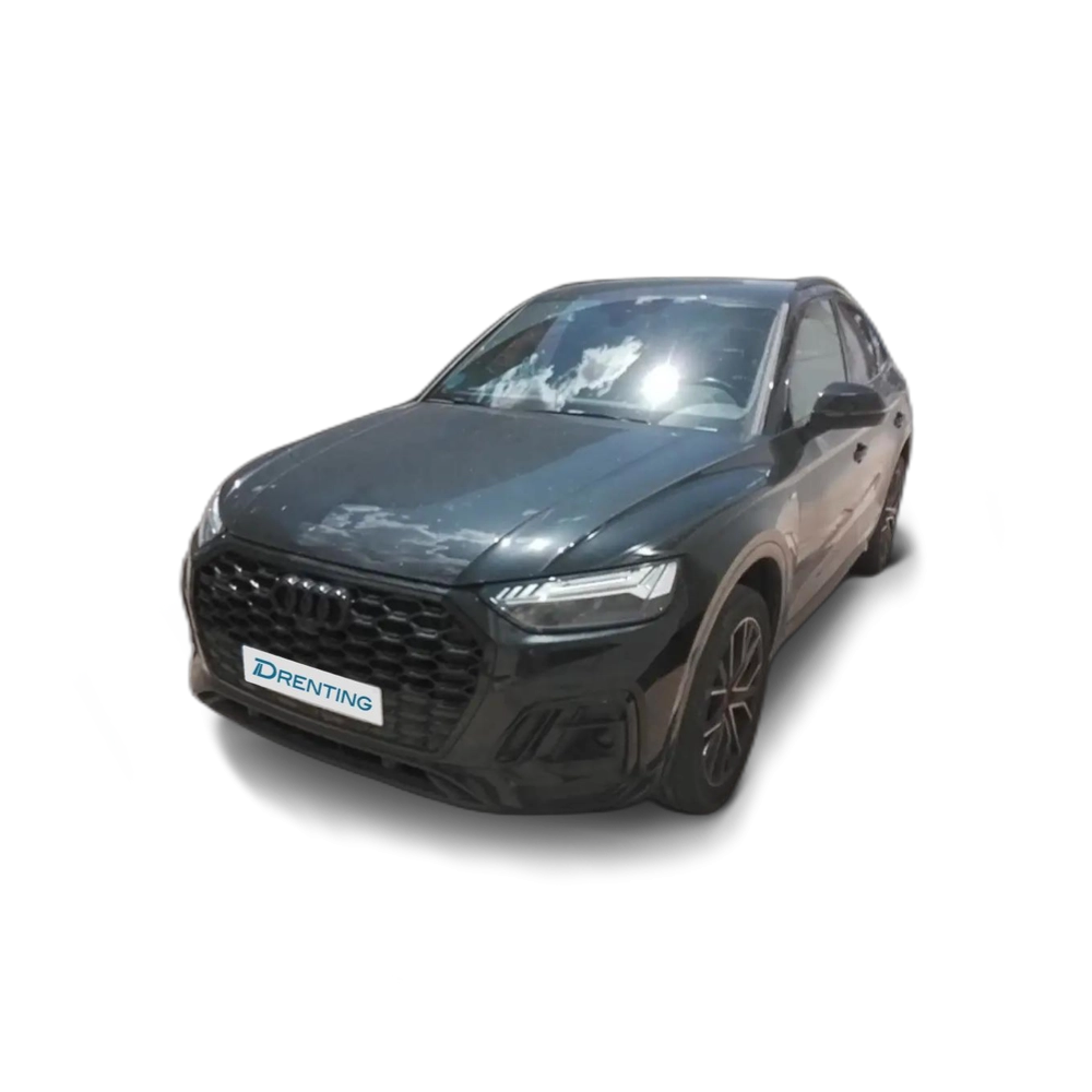 Renting Audi Q5 Sportback 50 TFSIe Black line quattro-ultra S tron Negro