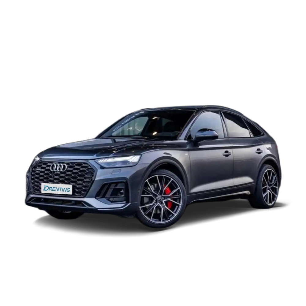 Renting Audi Q5 Sportback 55 TFSIe Black line quattro-ultra S tron Gris 2