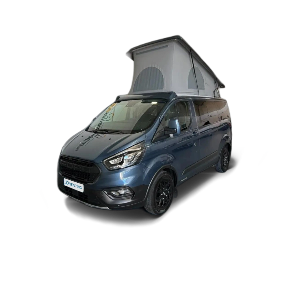 Renting Ford Transit Custom FT 340 L1 Kombi Trail EcoBlue 130 Azul