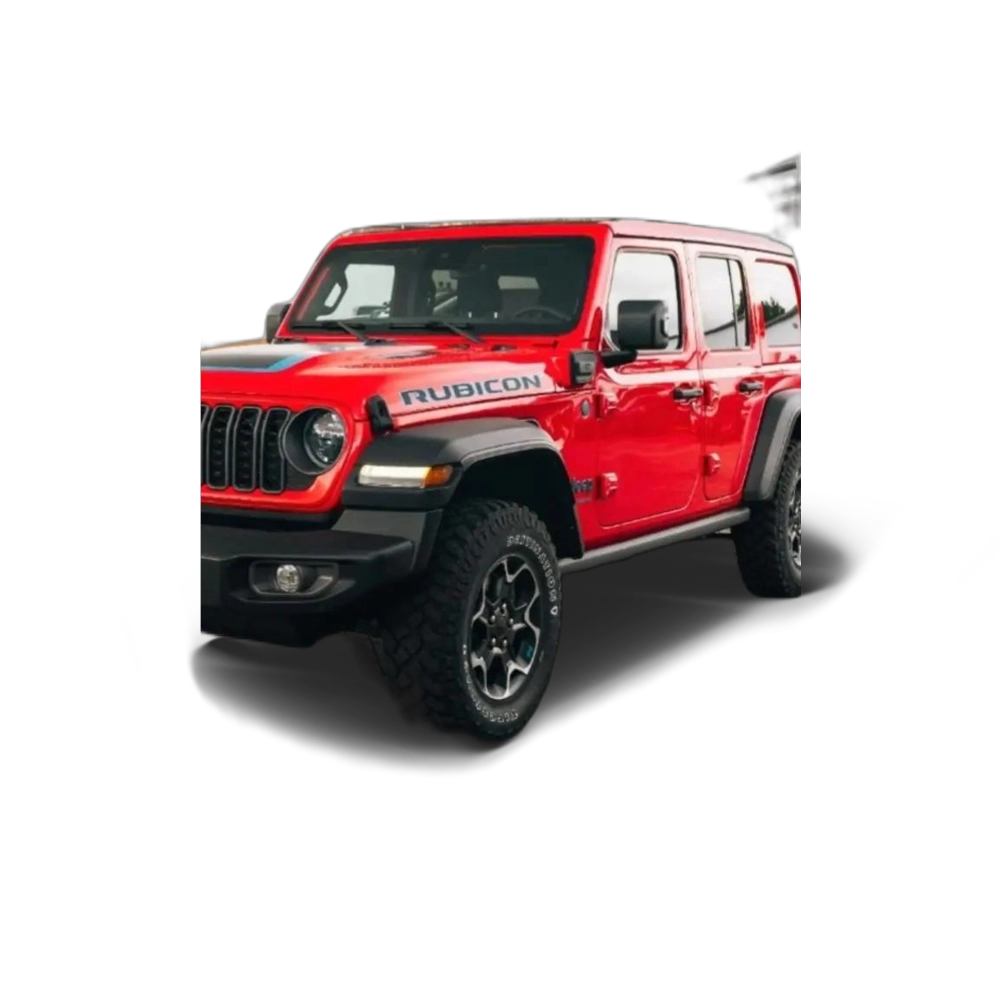 Renting Jeep Wrangler Unlimited 2.0 4xe Rubicon 8ATX 280KW Rojo