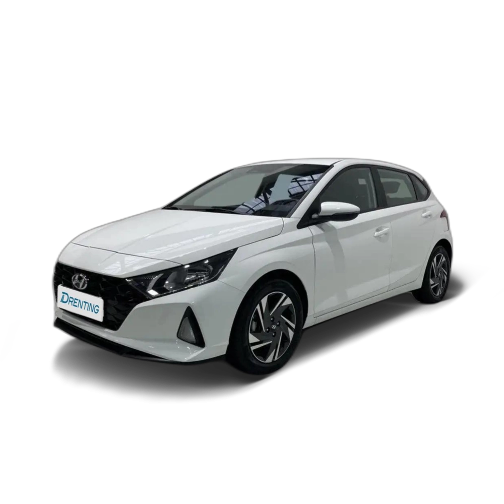 Renting Hyundai i20 1.0 TGDI Klass 100 Blanco
