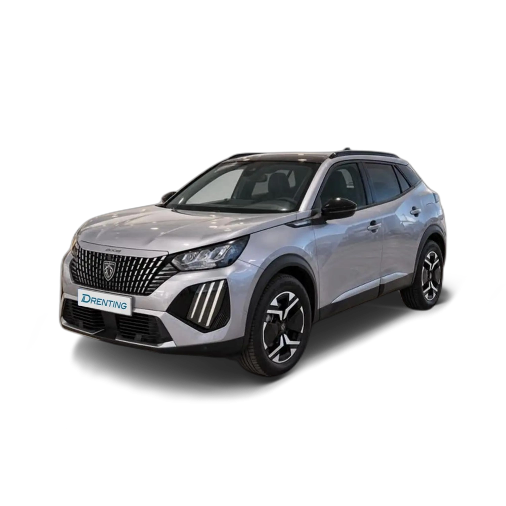 Renting Peugeot 2008 1.2 HYBRID 145 ALLURE EDSC6 145 5P Gris