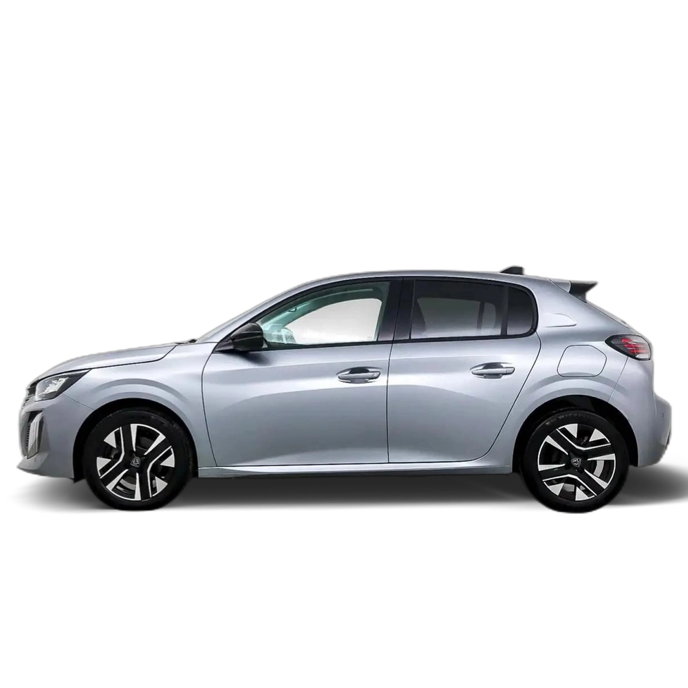 Renting Peugeot 208 1.2 Hybrid Allure e-DCS6 100 Plateado