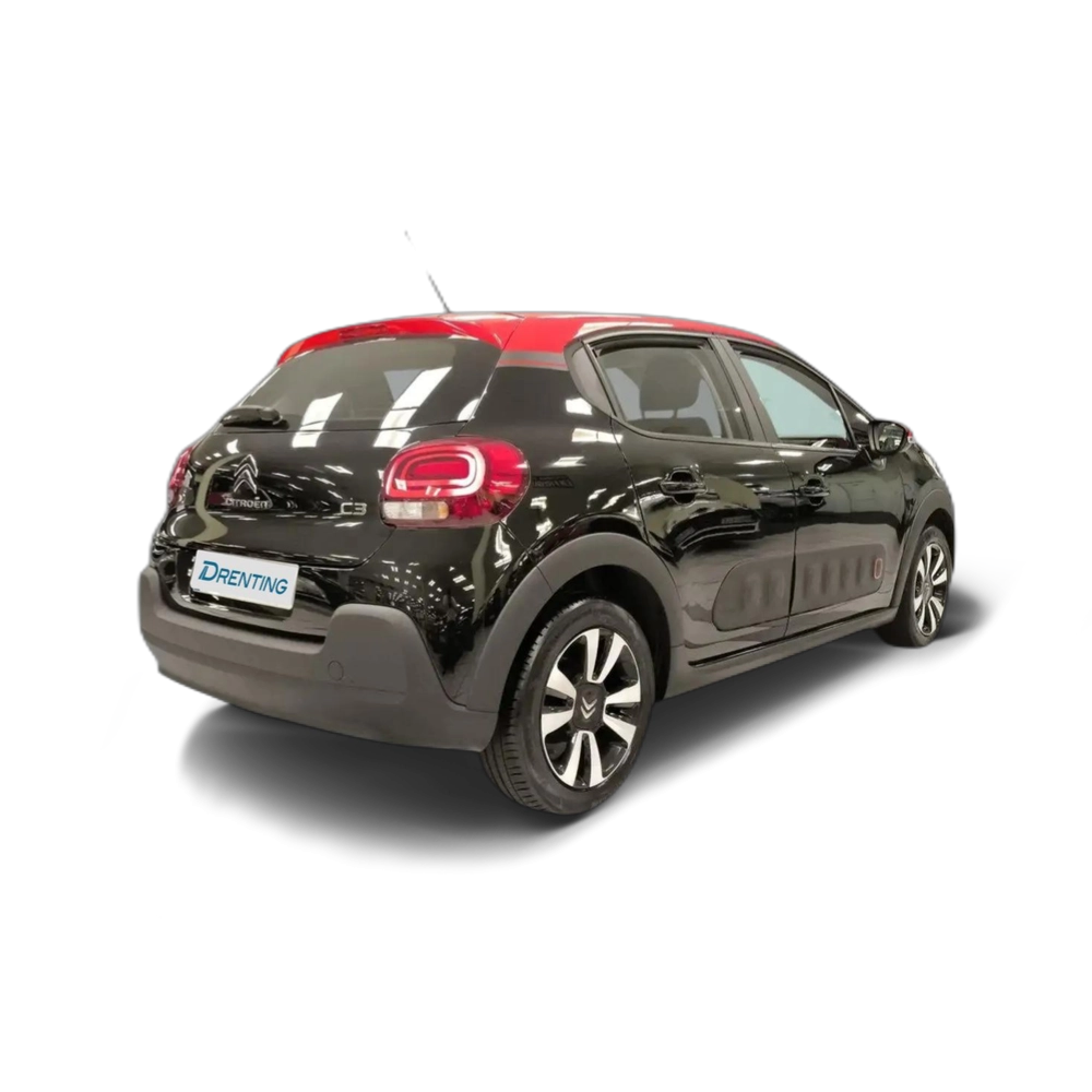 Renting Citroen C3 1.2 PureTech S&amp;S Feel 83 Negro