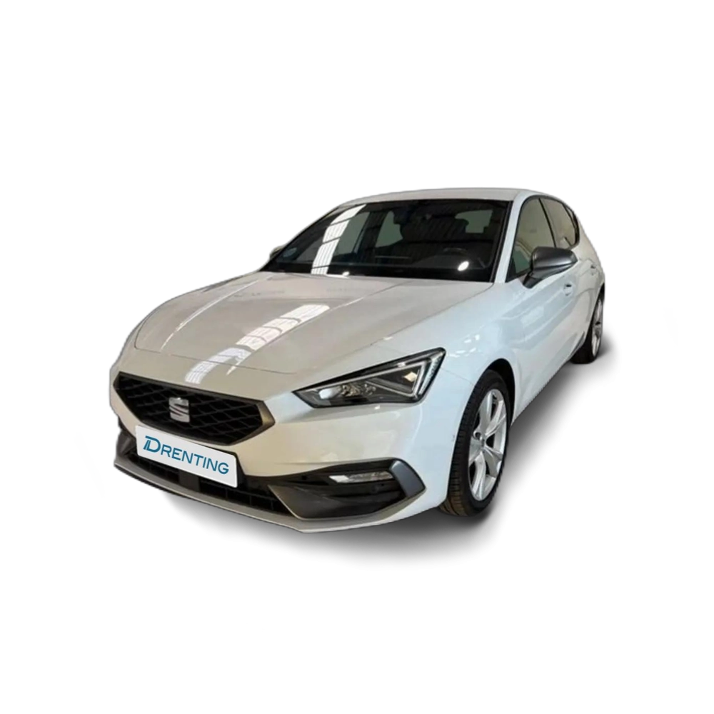 Renting SEAT Leon 1.5 TSI 85kW S&amp;S FR 25 Aniversario Blanco