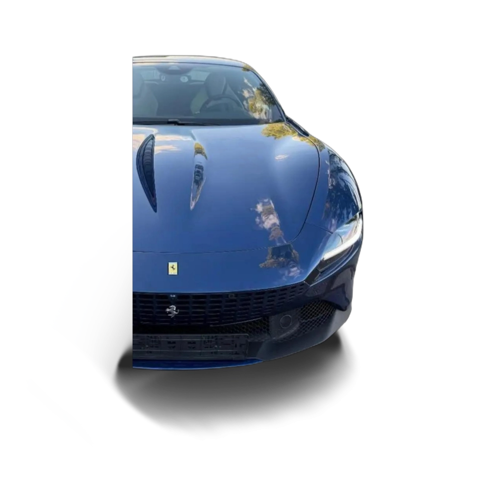 Renting Ferrari Roma Azul