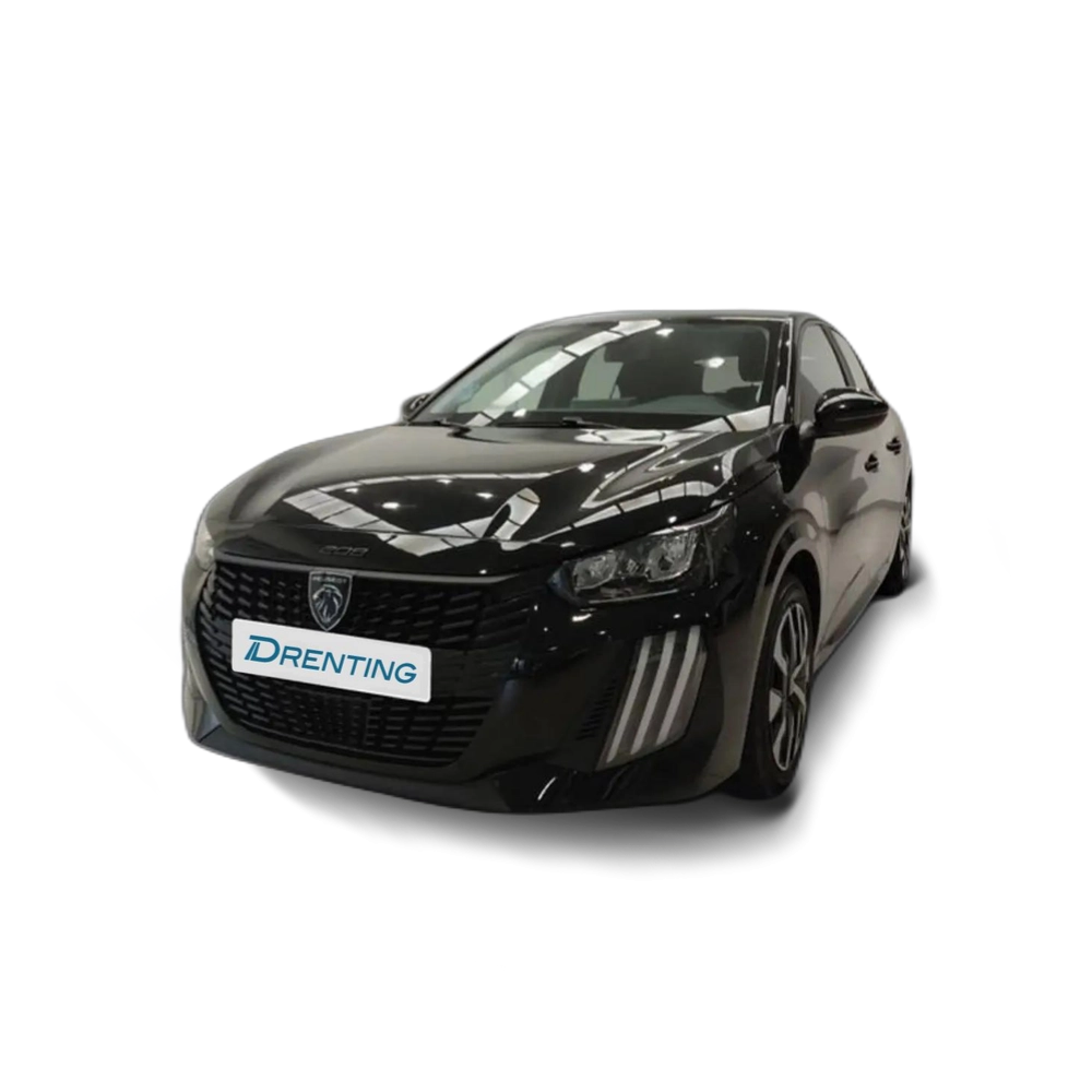 Renting Peugeot 208 Gasolina 100 S&amp;S 6 Vel MAN Style Negro 1