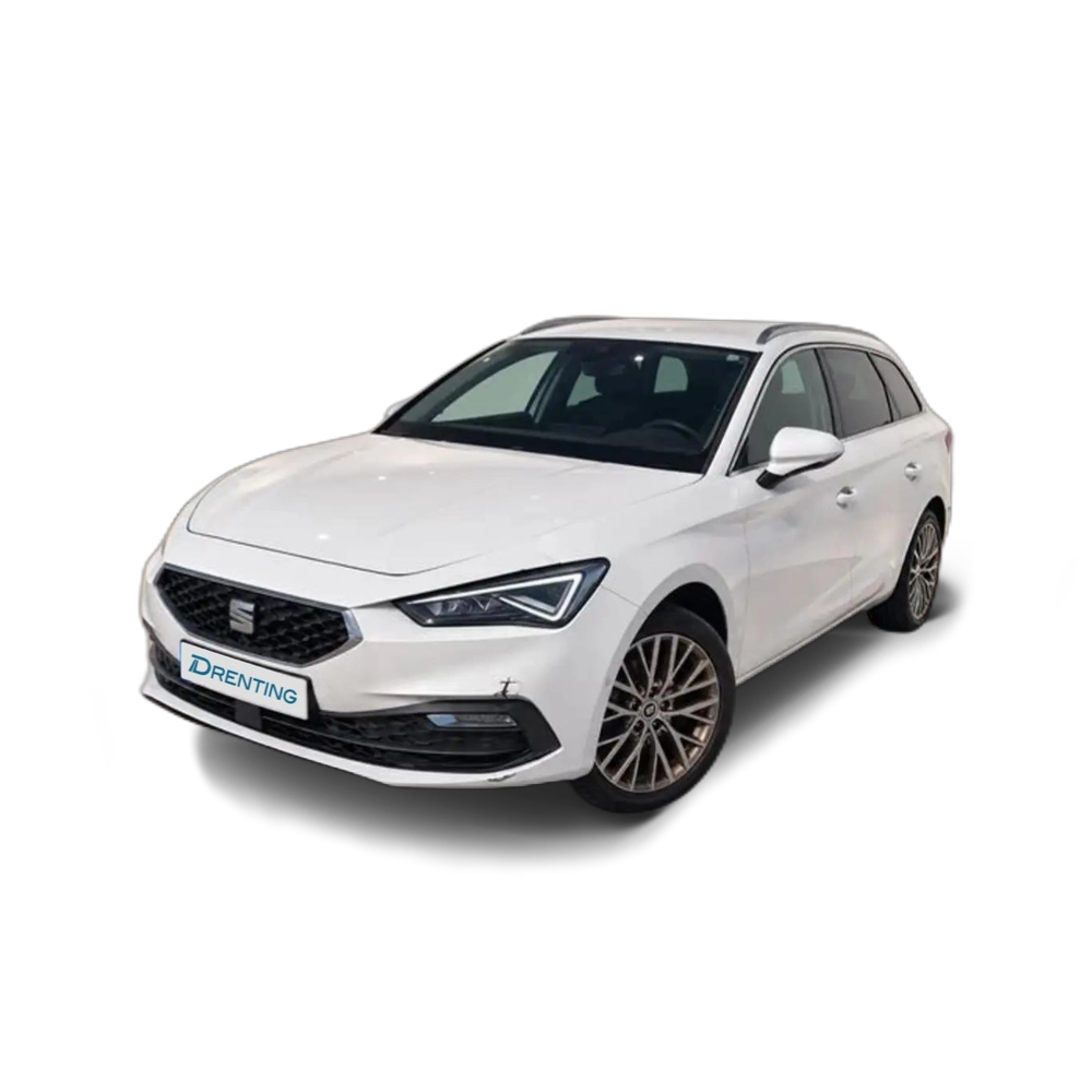 Renting SEAT Leon Nuevo  familiar SP 1.5 eTSI 150CV DSG S&amp;S Xcellenc Blanco